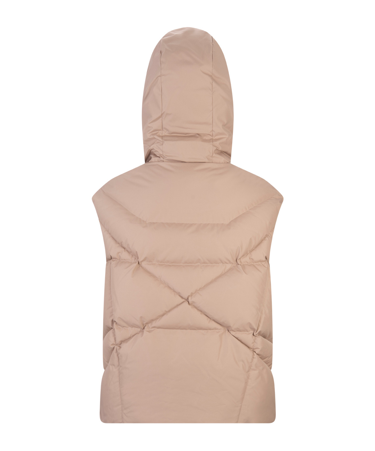 Khrisjoy Sand Khris Iconic Padded Gilet In Nude
