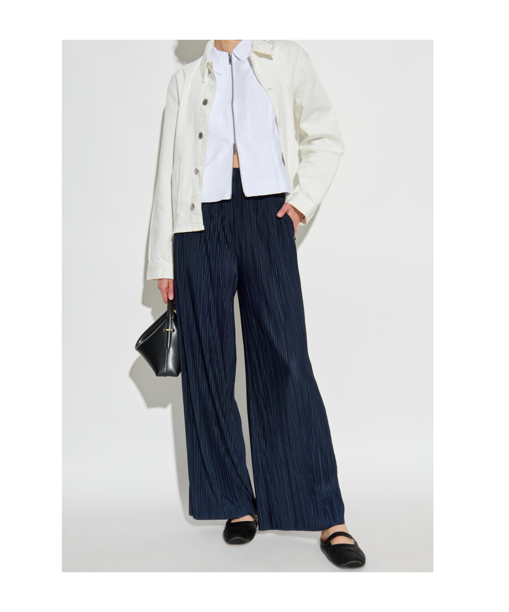 Samsoe & Samsoe Button-up Utility Jacket In White
