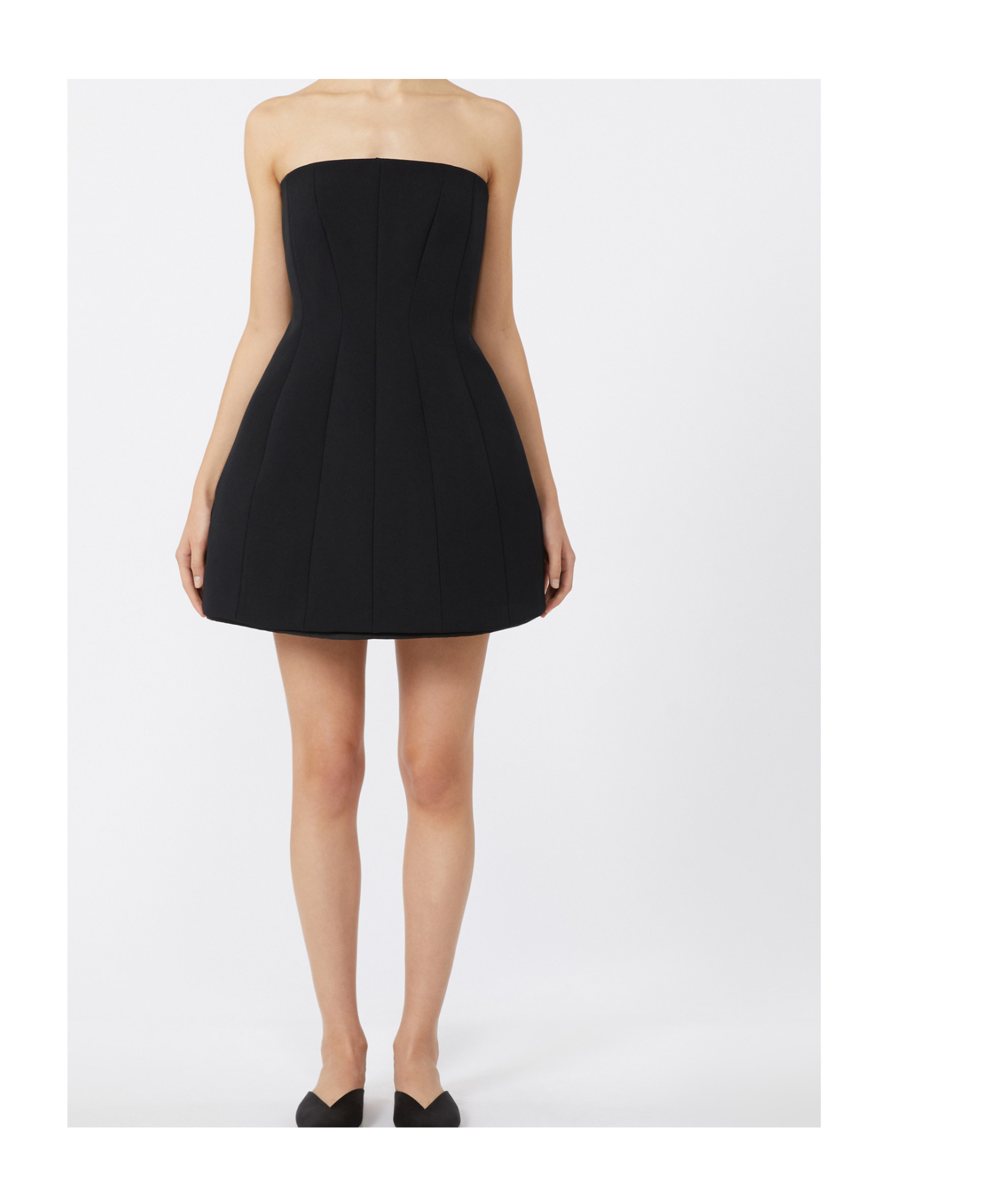 Max Mara Betel Strapless Paneled Mini Dress
