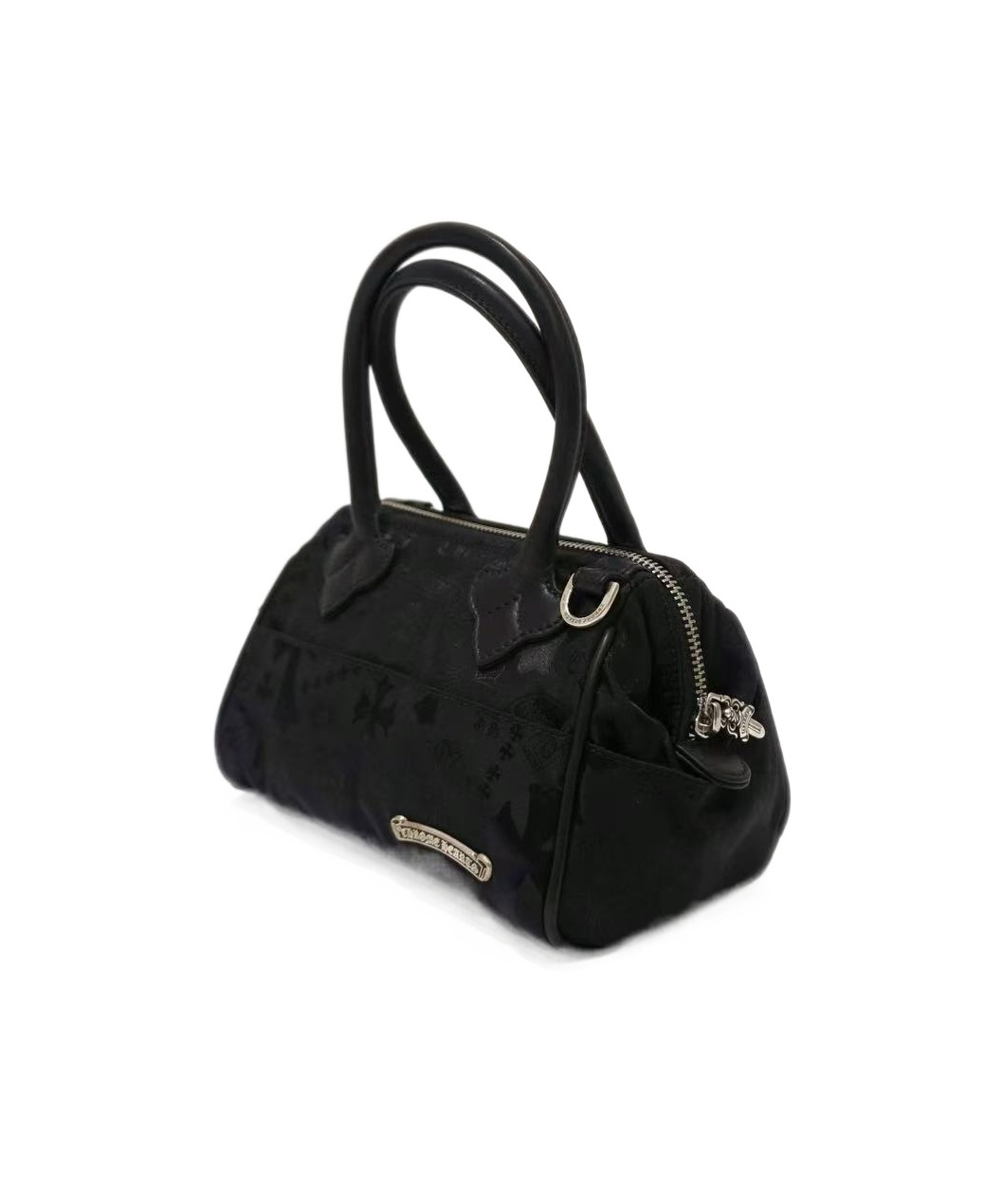 Chrome Hearts Double Handle Shoulder Bag In Black