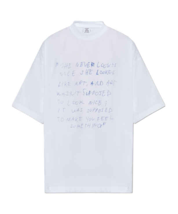 Vetements Graphic-print T-shirt In White