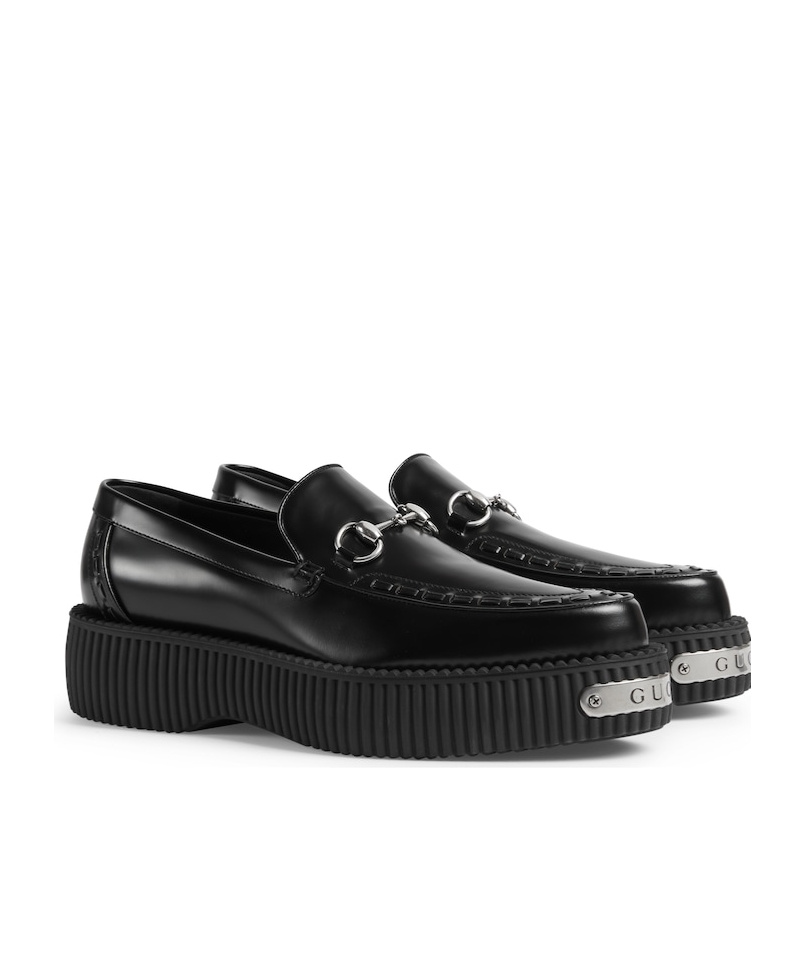 Gucci Men's Damien Creeper Bit Loafers In Black