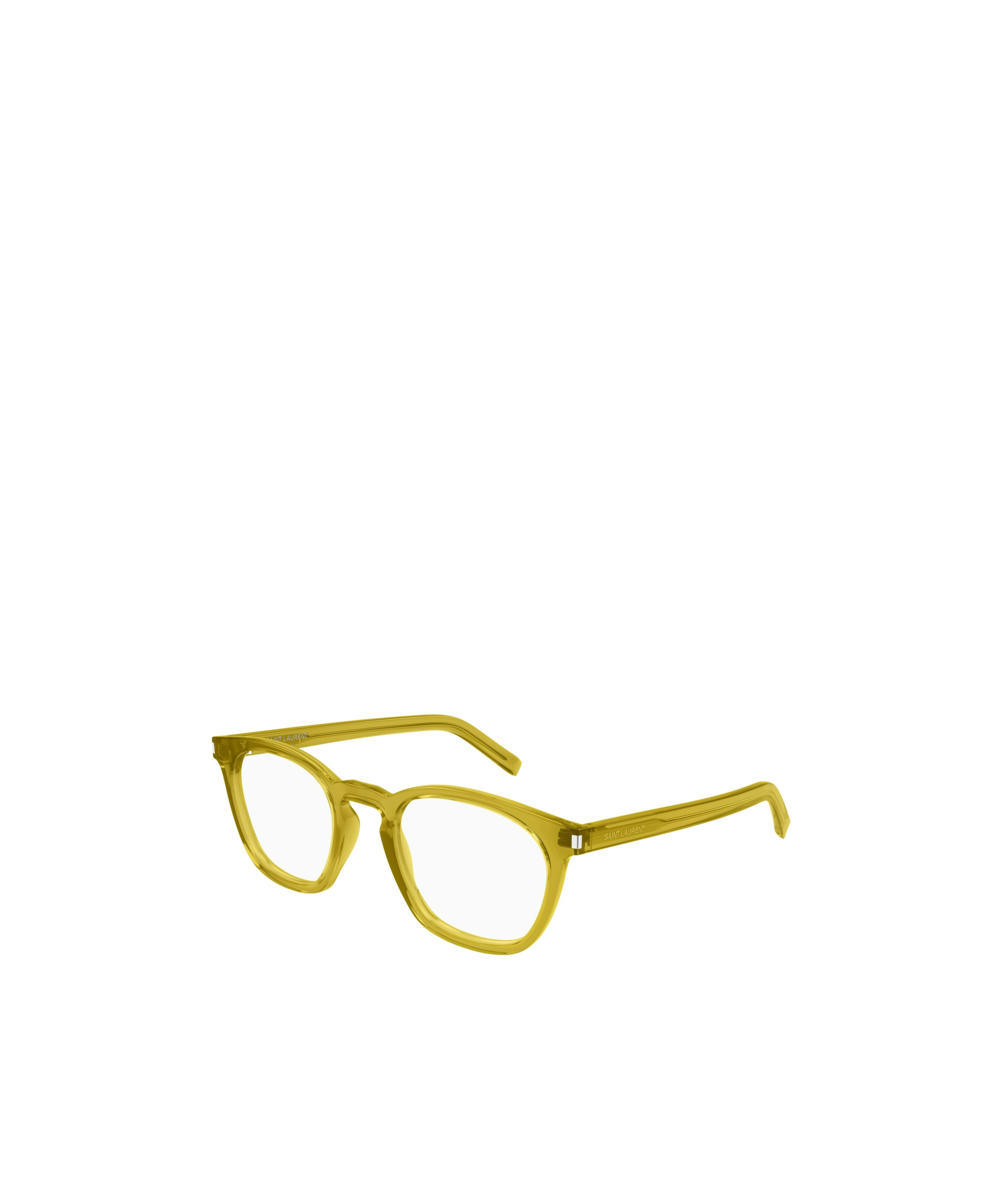 Saint Laurent Full-frame Flat Mirror In Yellow