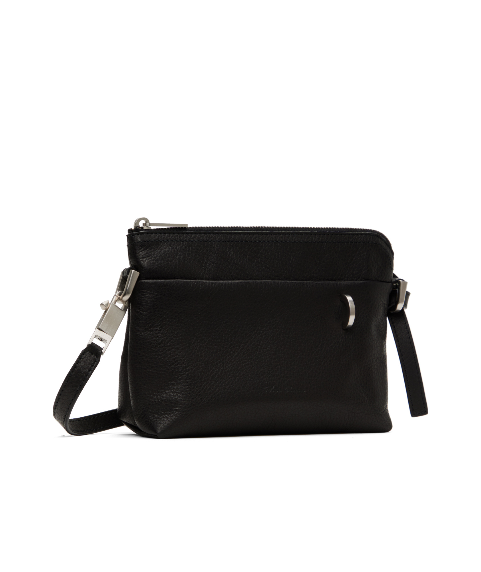 Rick Owens Zippered Shoulder Bag In Black