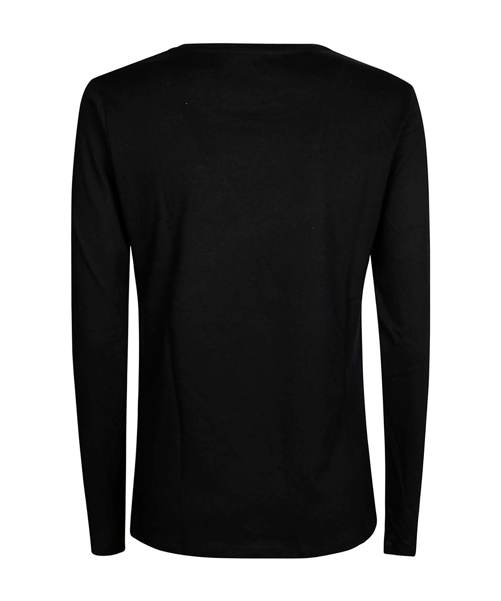 Shop Majestic Long-sleeved Knitted T-shirt In Black