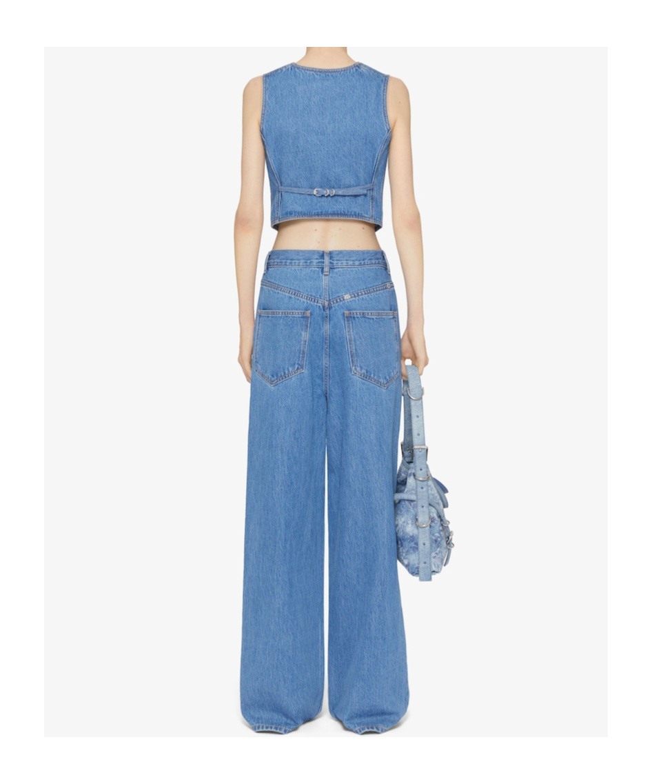 Givenchy Blue Oversized Jeans In Blue