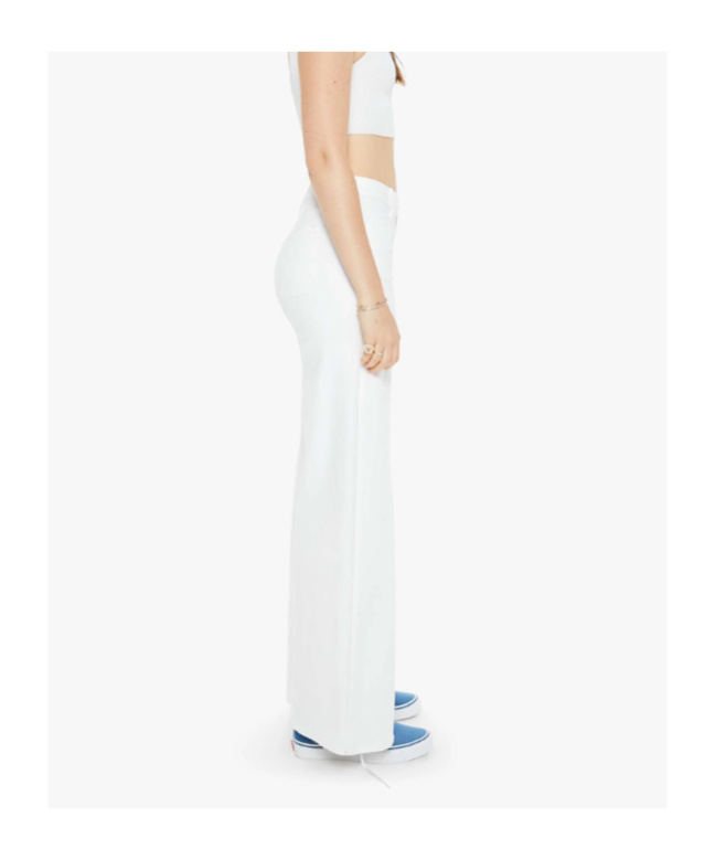 Mother Jeans The Dodger Sneak White In White