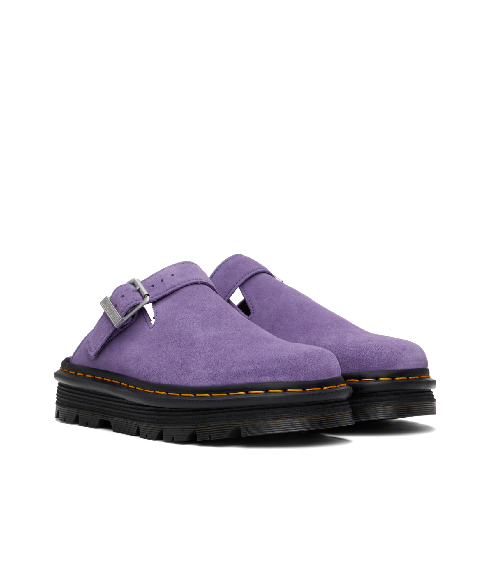 Dr. Martens' Round Toe Mules In Black