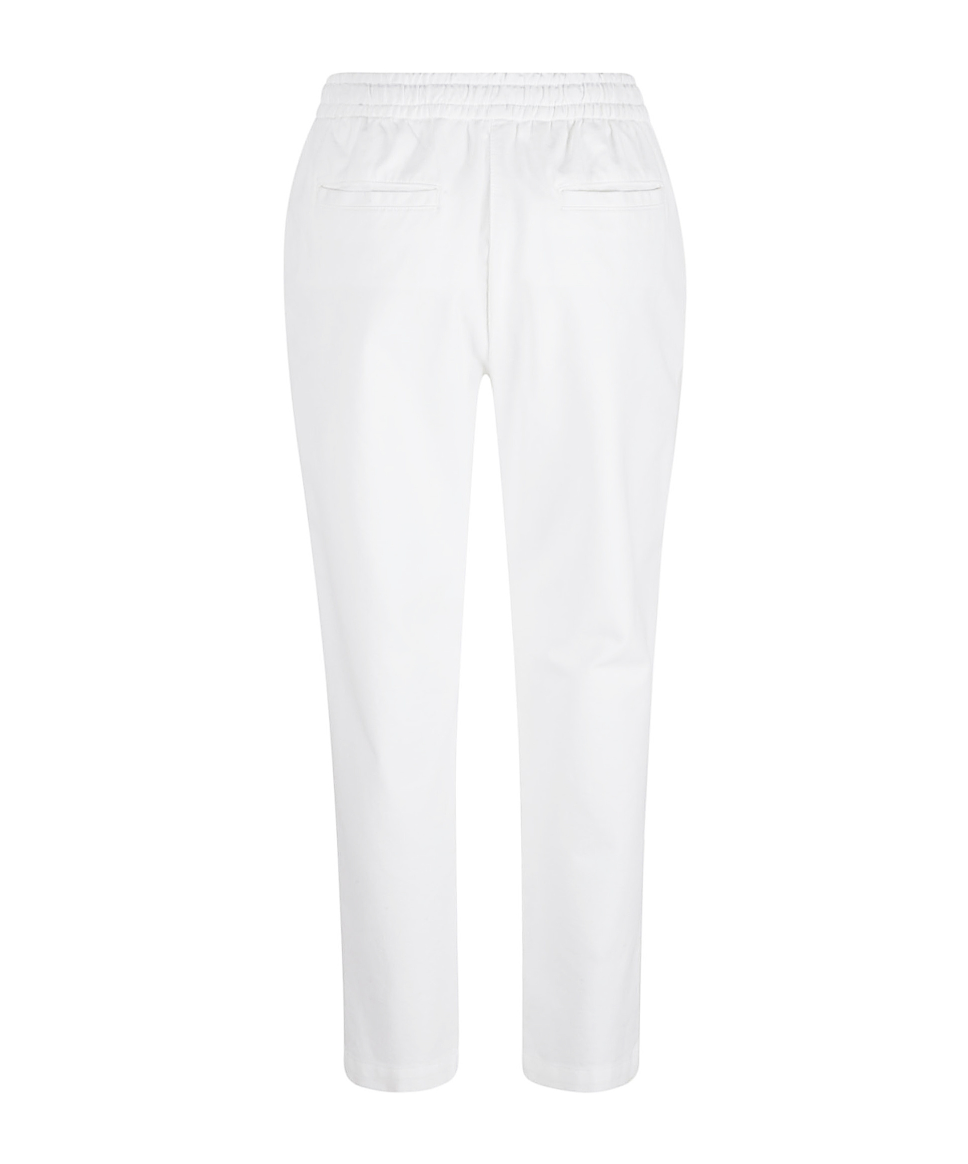 Eleventy Elastic Waist Pants In White