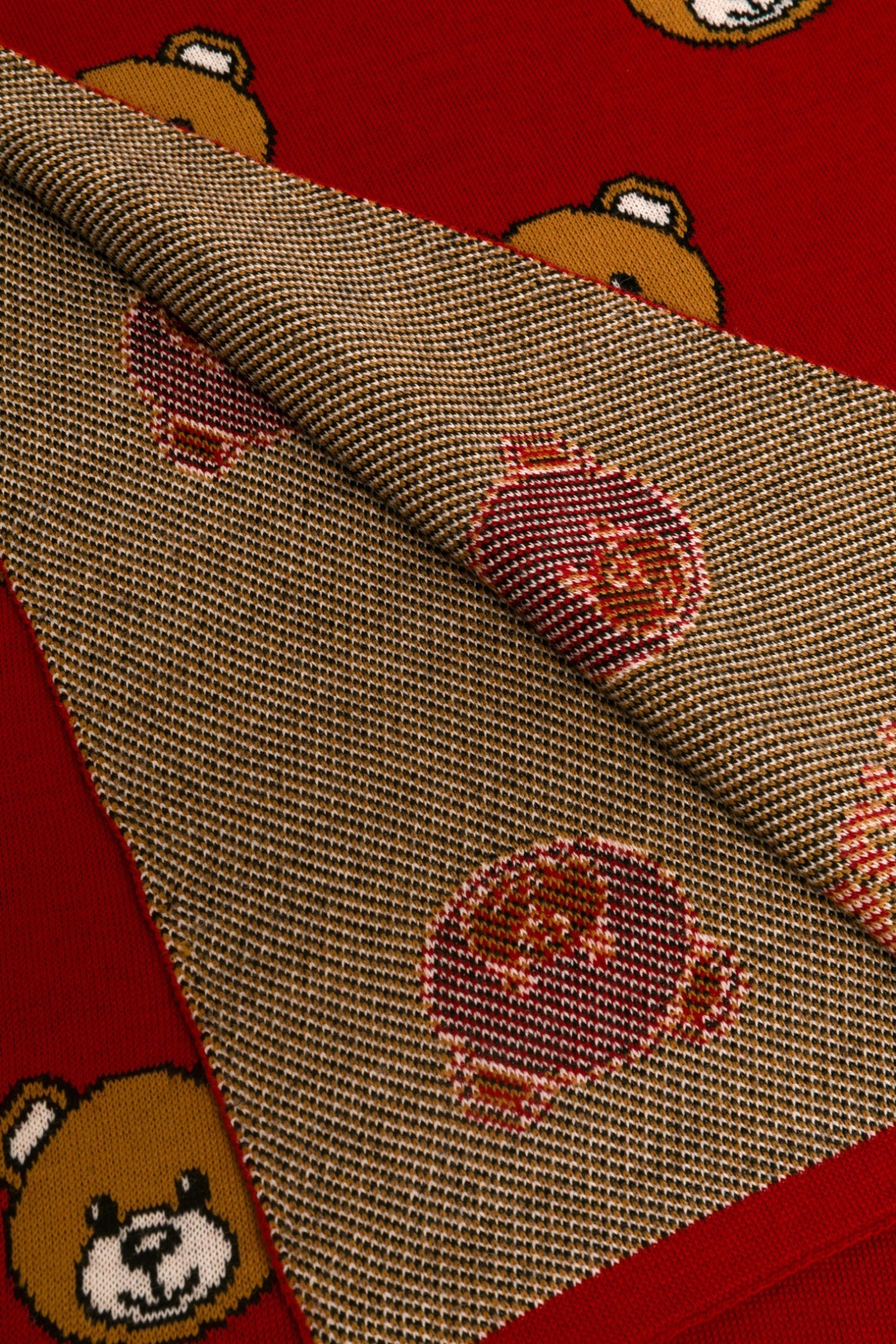 Moschino Wool Scarf In Red