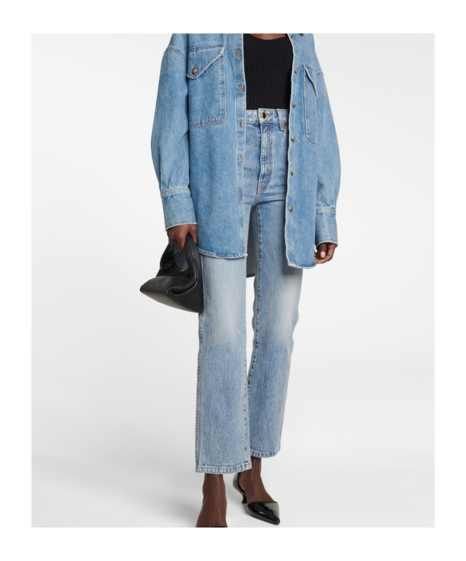 Khaite Abigail High-rise Straight Jeans In Blue