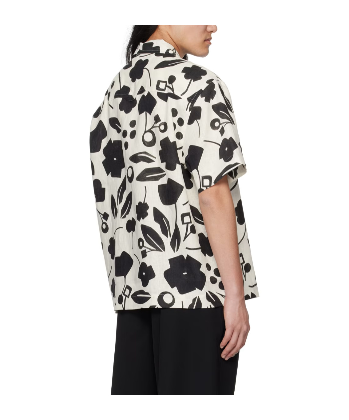 Jacquemus Graphic Print Short-sleeved Shirt In Black