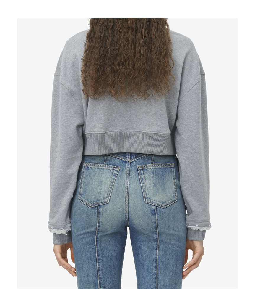 Alexander Mcqueen Round-neck Sweater In Gray