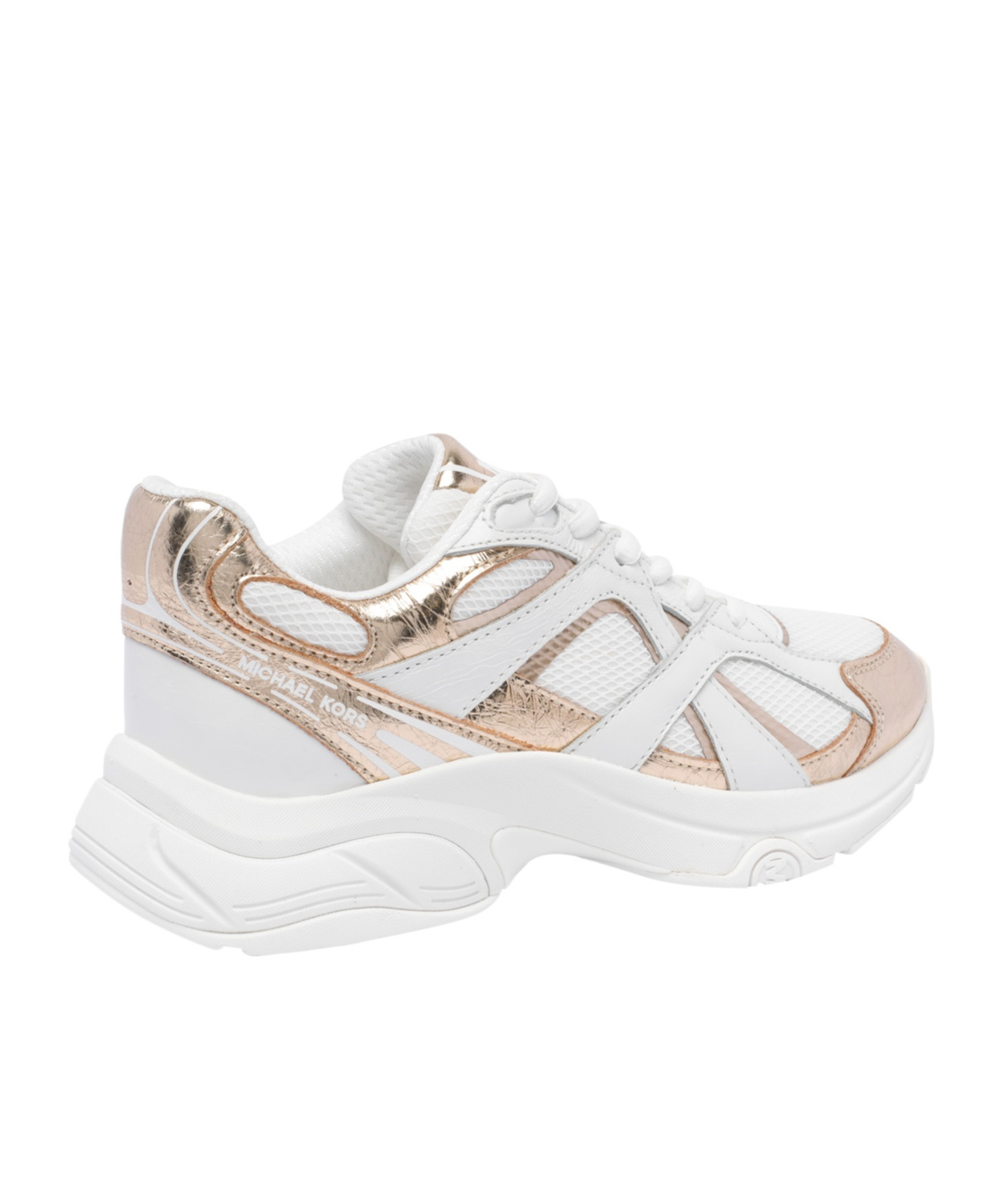Michael Michael Kors Round-head Sneakers In White