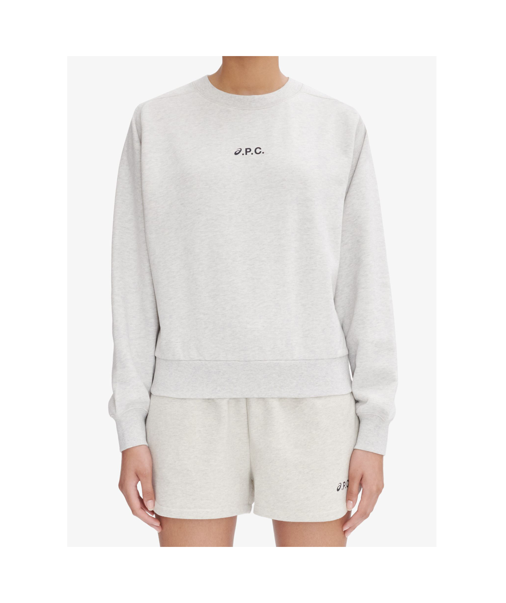 Apc Gray Asics Edition Stone Sweatshirt In White