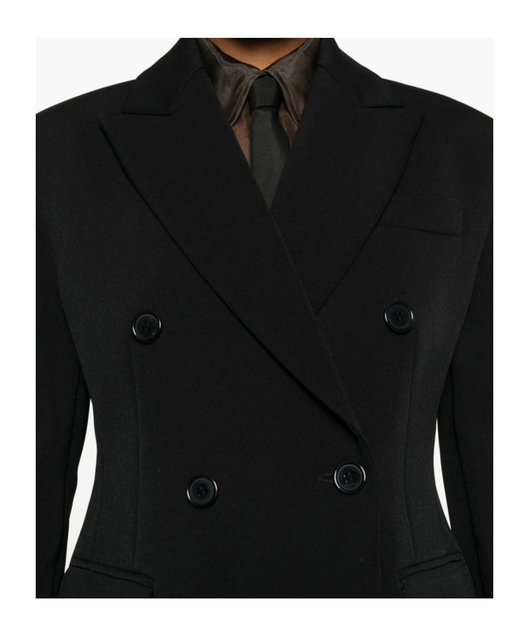 The Frankie Shop Long-sleeved Suit Jacket In Black