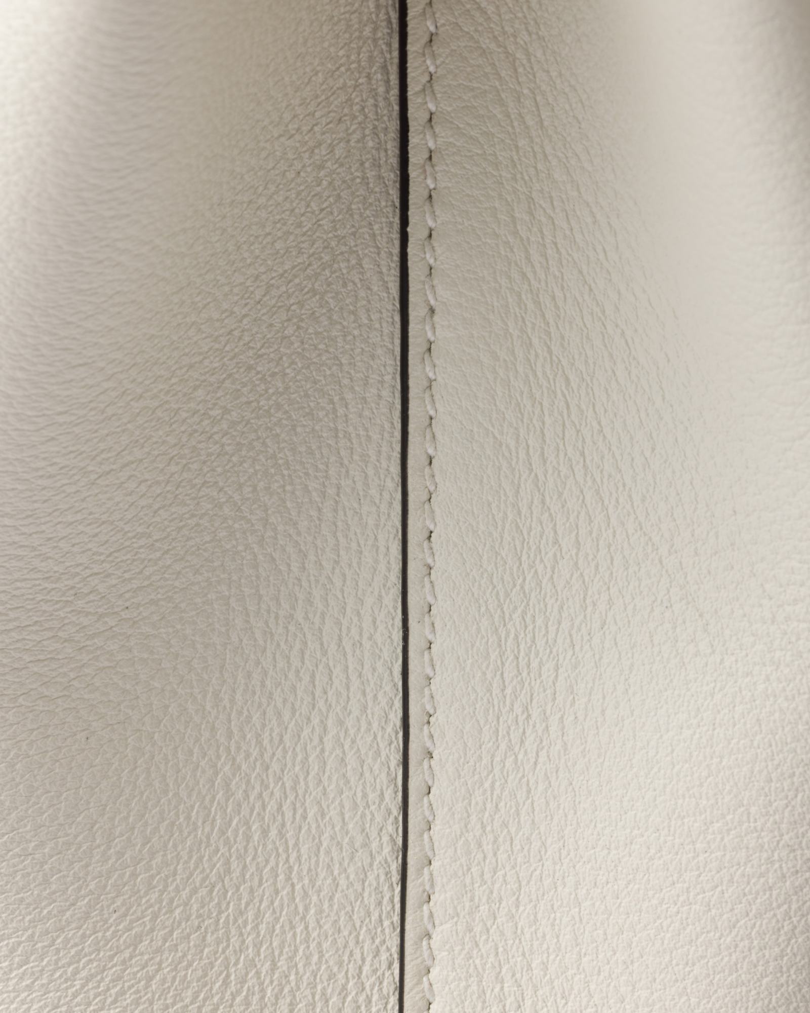 Prada Medium Leather Shoulder Bag In White