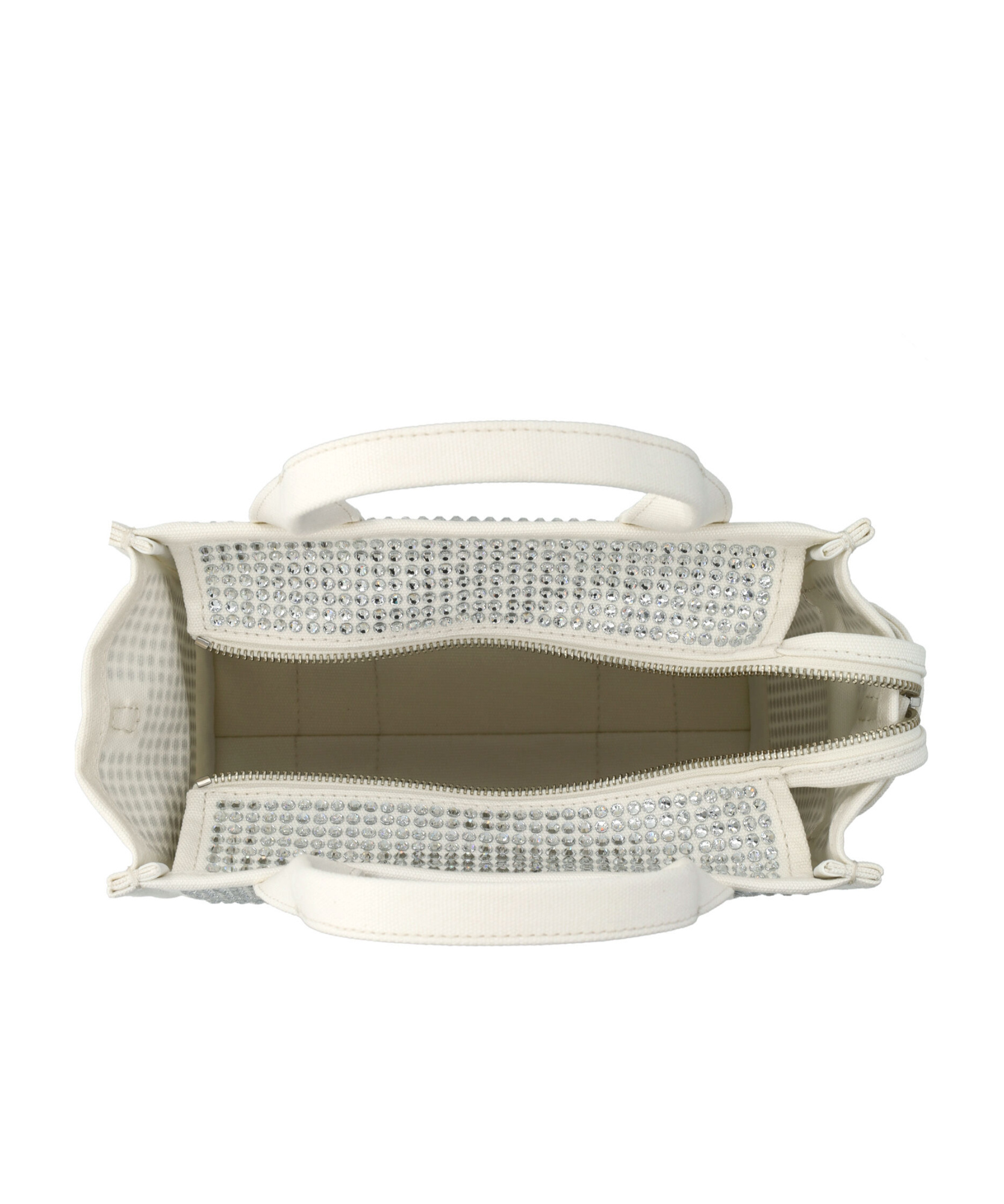 Marc Jacobs Women's The Crystal Canvas Small Tote Bag In White