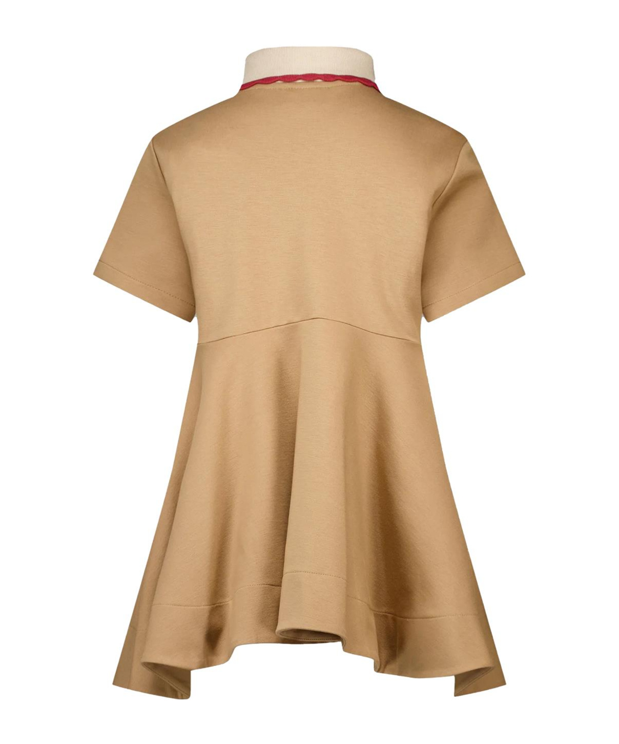 Fendi Polo Collar Short-sleeved Dress In Neutral