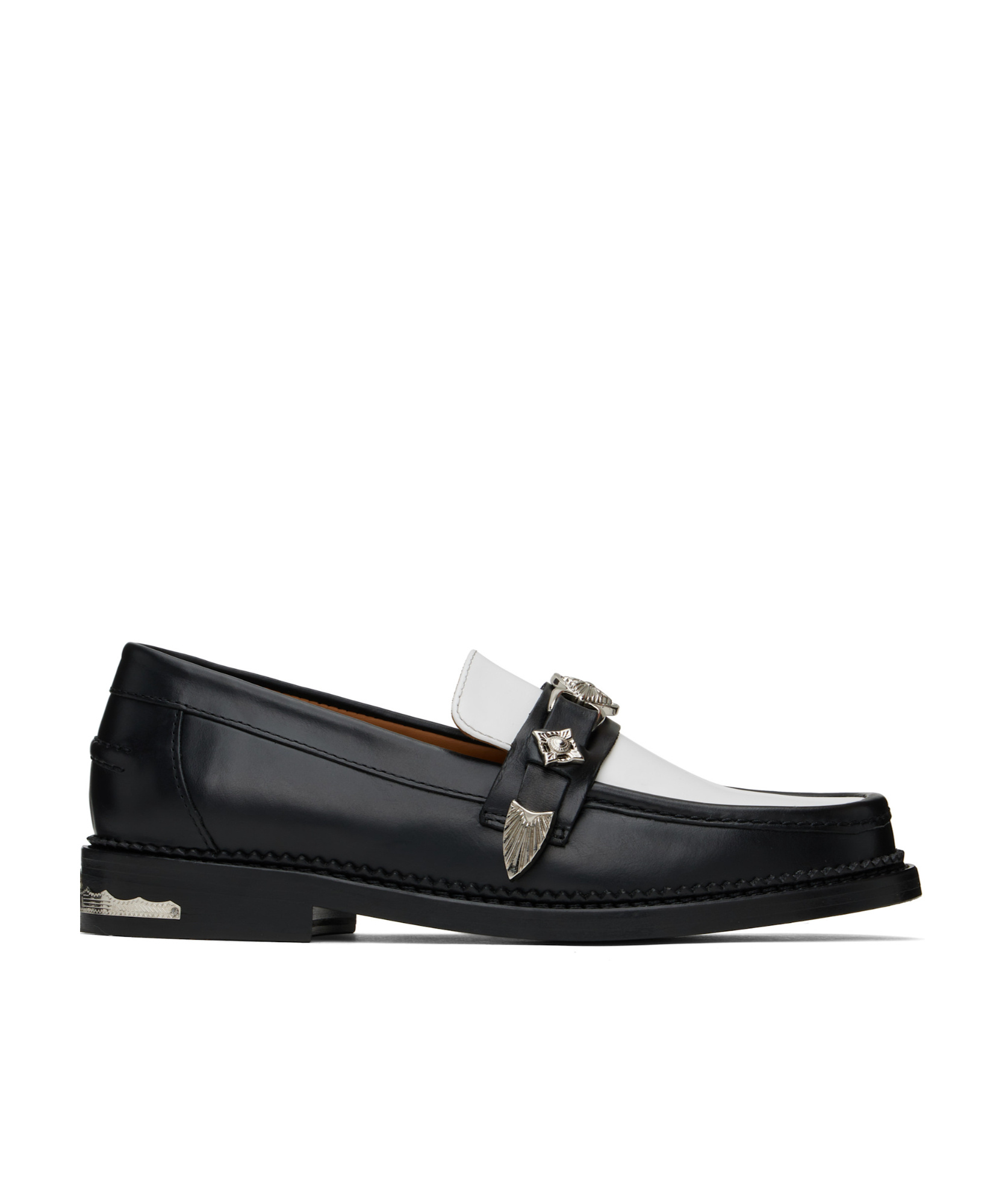 Shop Toga Virilis Round Toe Loafers In Black