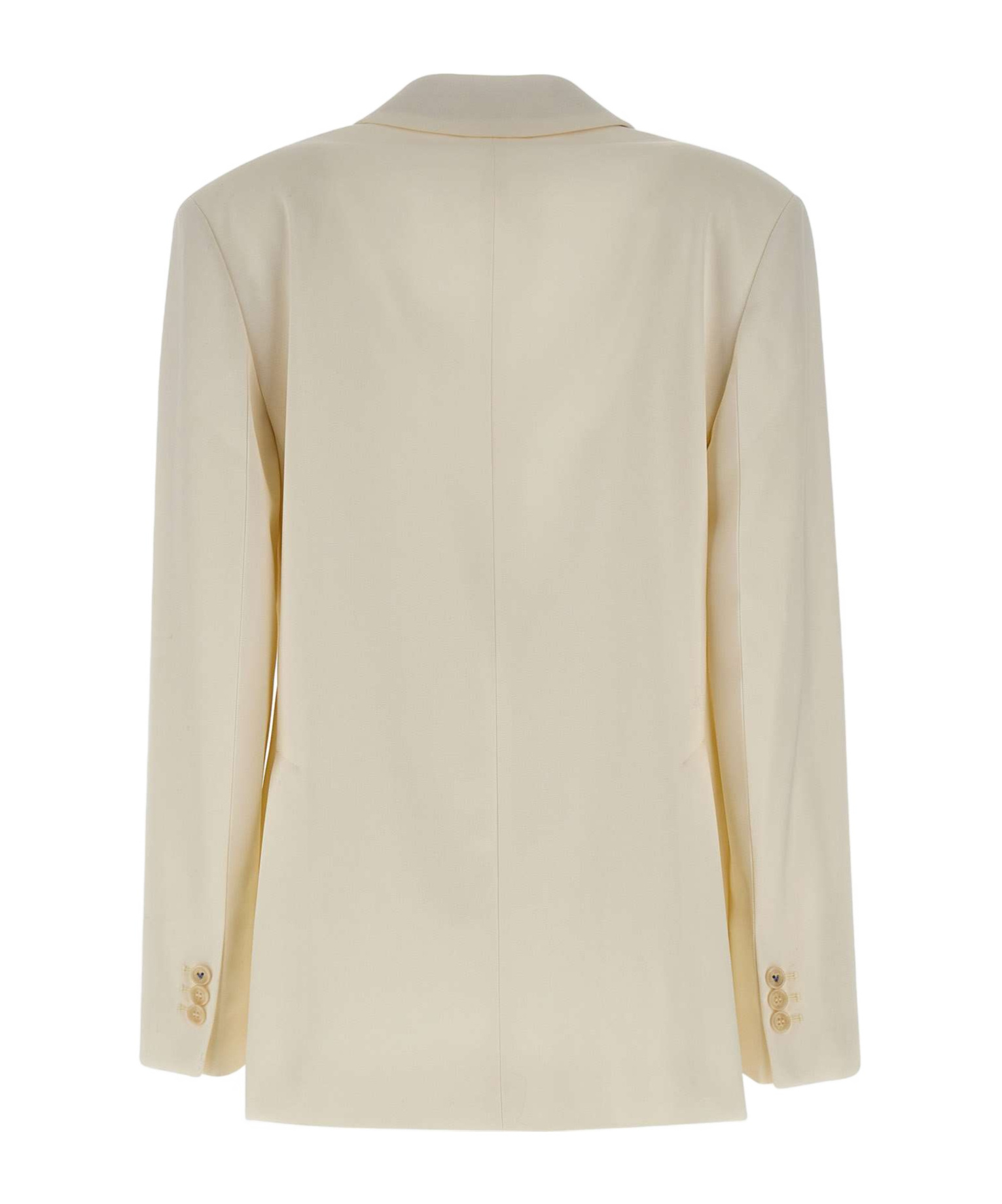 Victoria Beckham Tailored Wool Jacket In Neutral