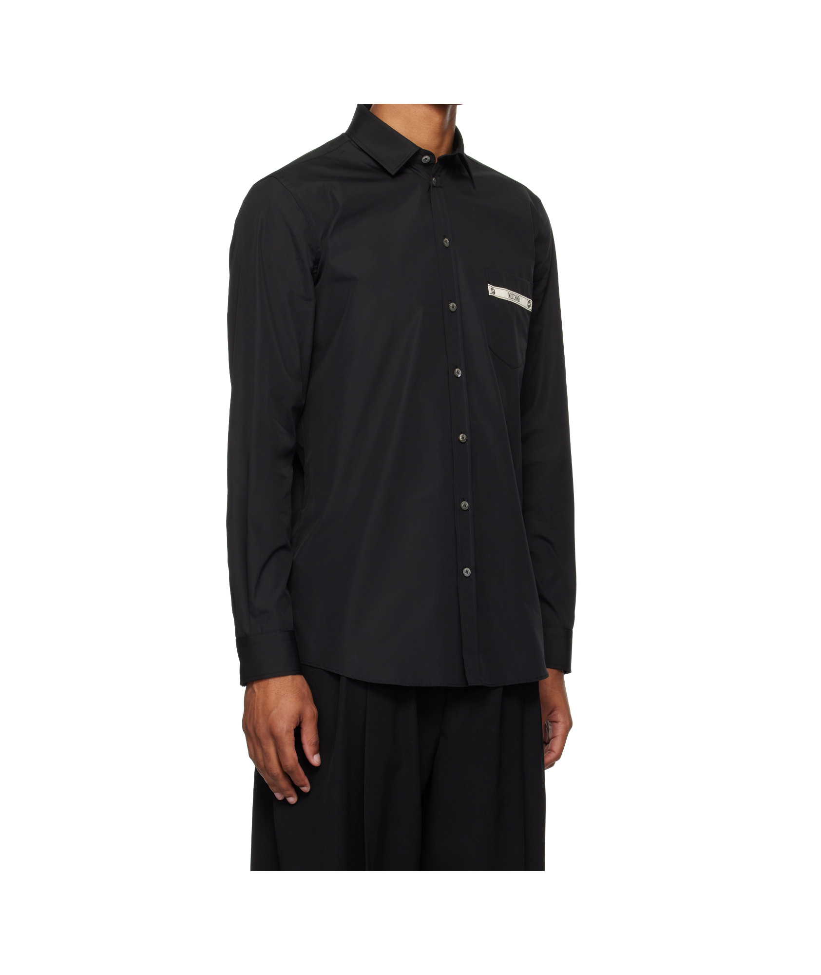 Moschino Long Sleeve Shirt In Black