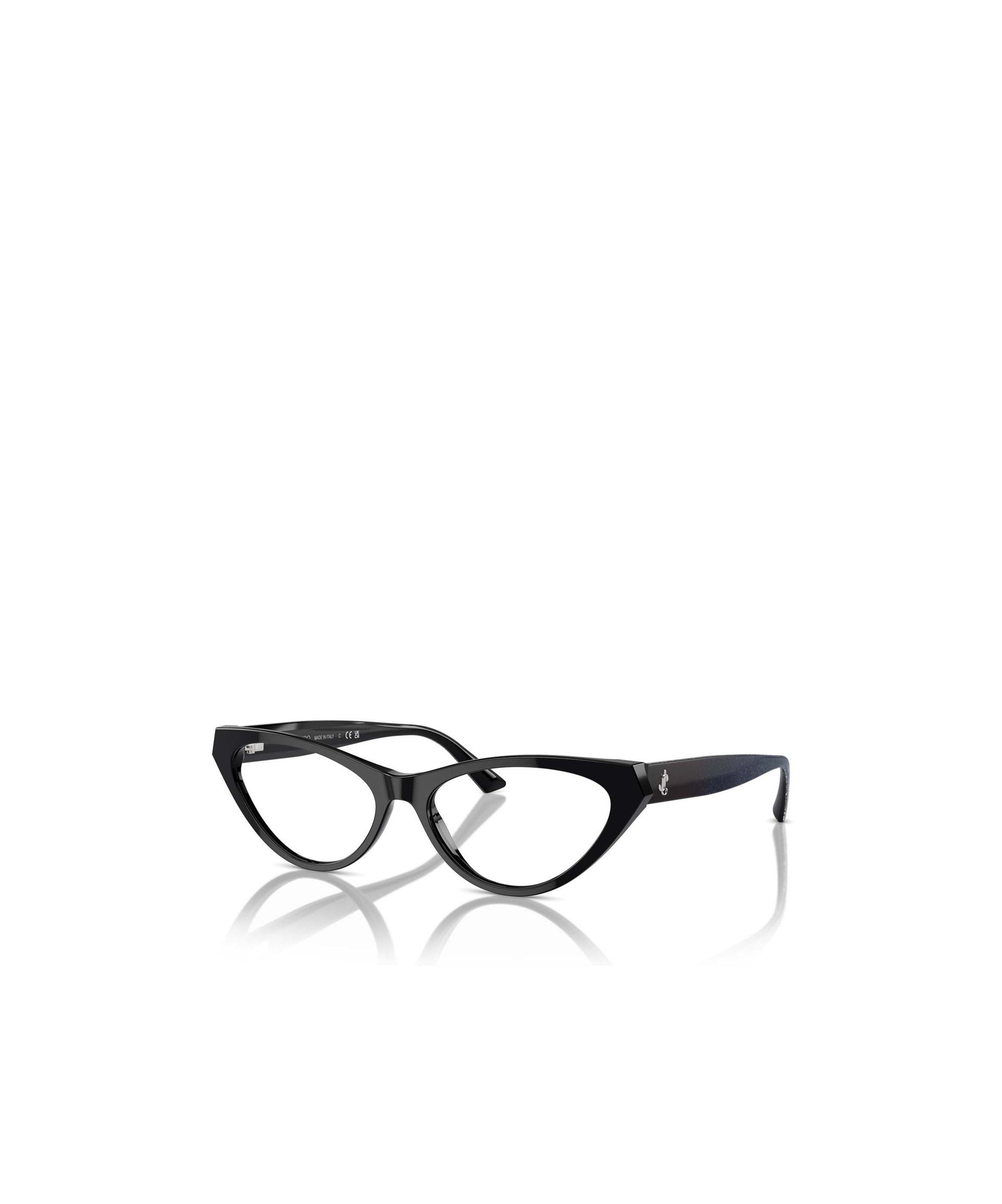 Jimmy Choo Eyewear Triangle Frame Glasses In Black