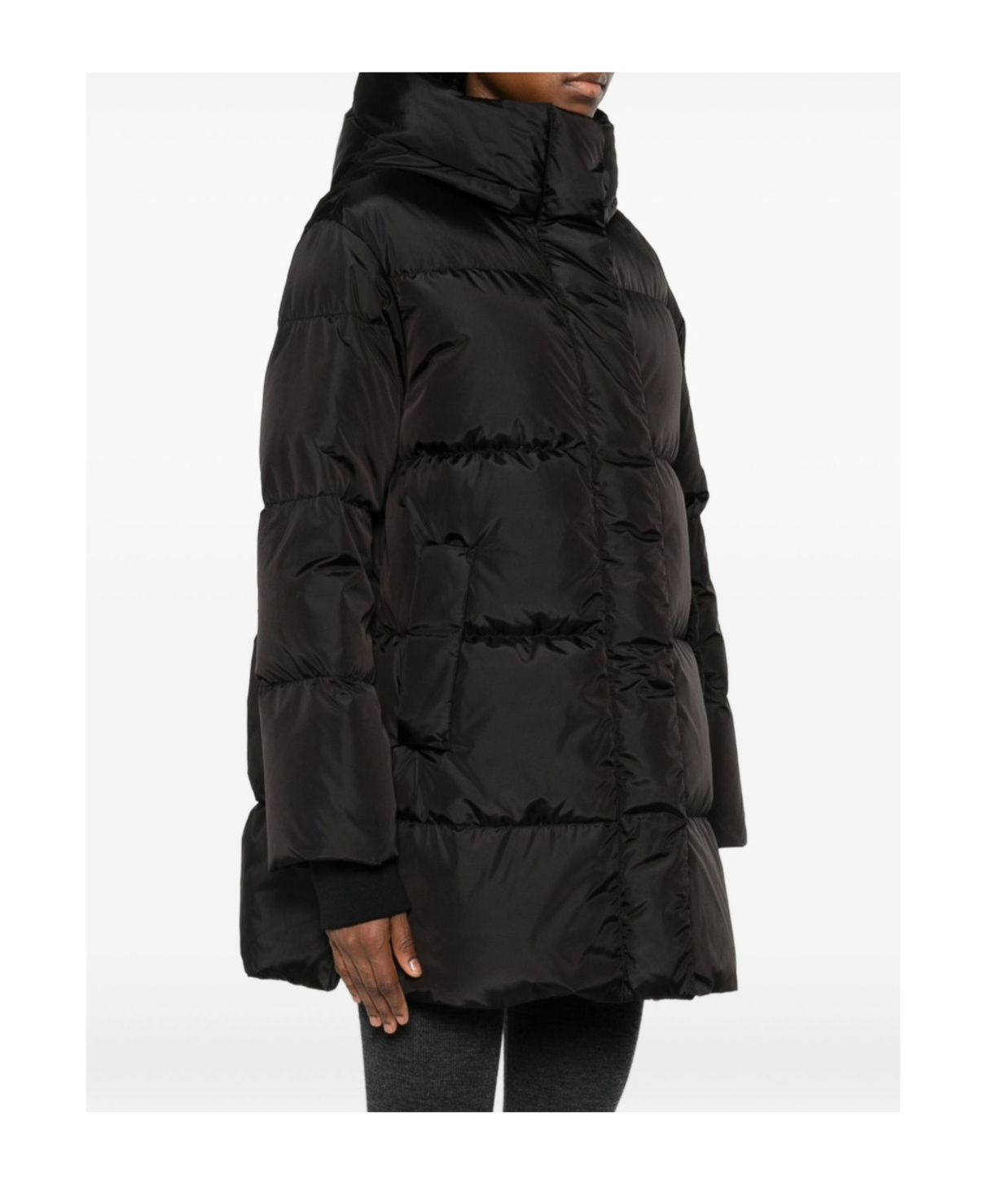 Lempelius Anu Midi Down Jacket In Black