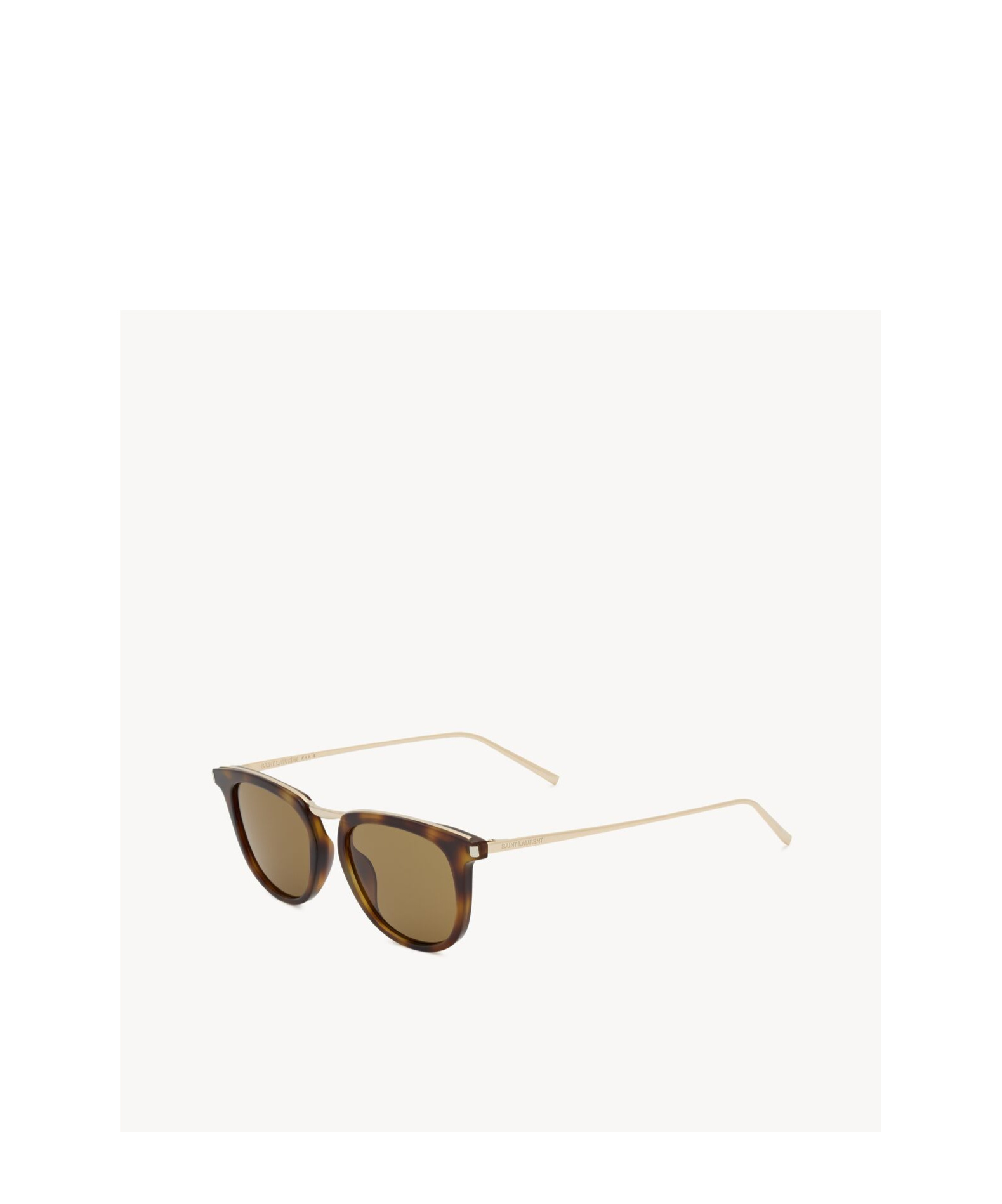 Saint Laurent Sunglasses In Havana Brown/light Gold