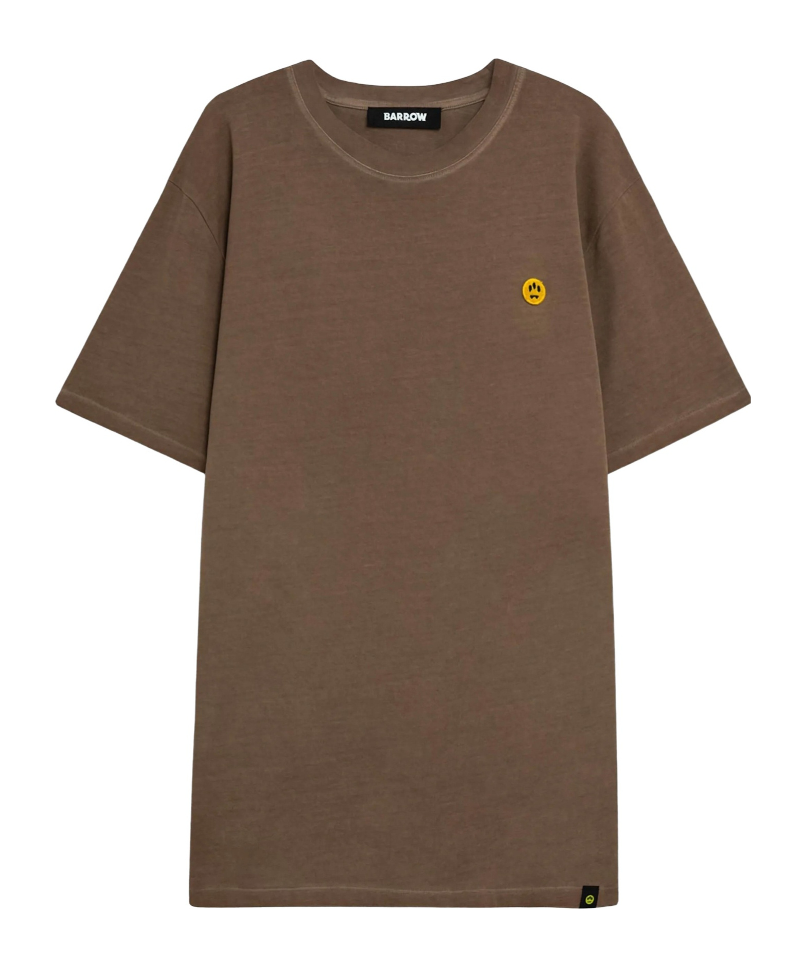 Barrow Short-sleeved Crewneck T-shirt In Brown