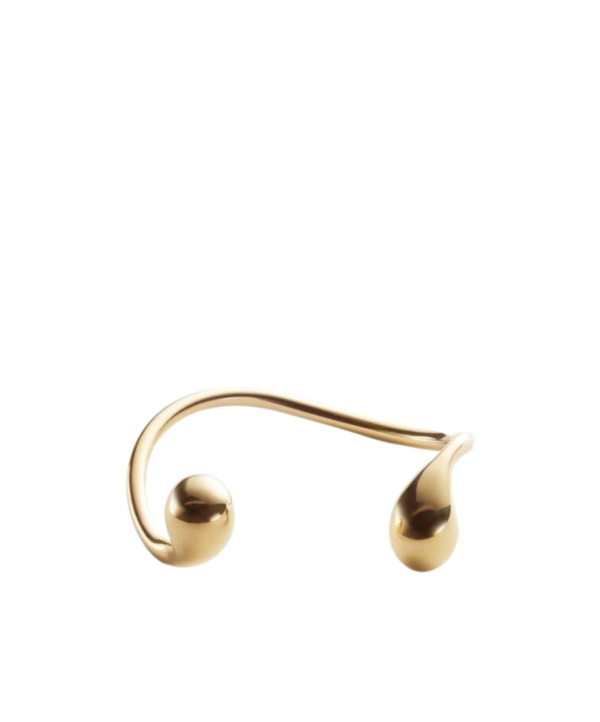 Bottega Veneta Womens Yellow Gold Drop 925 Sterling-silver Bracelet In Yellow