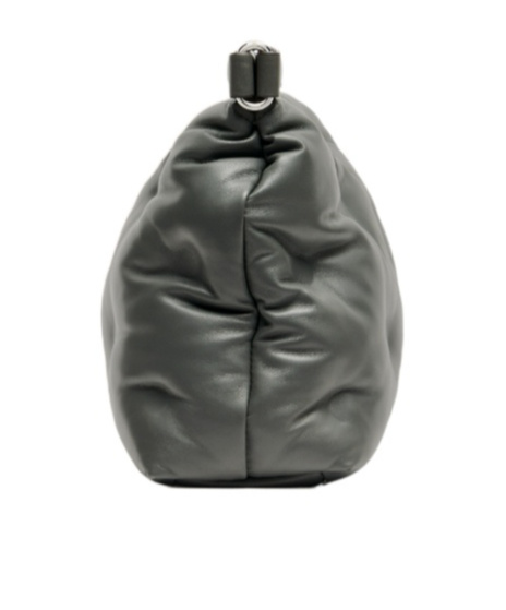 Maison Margiela Soft Lambskin Shoulder Bag With Adjustable Strap In Green