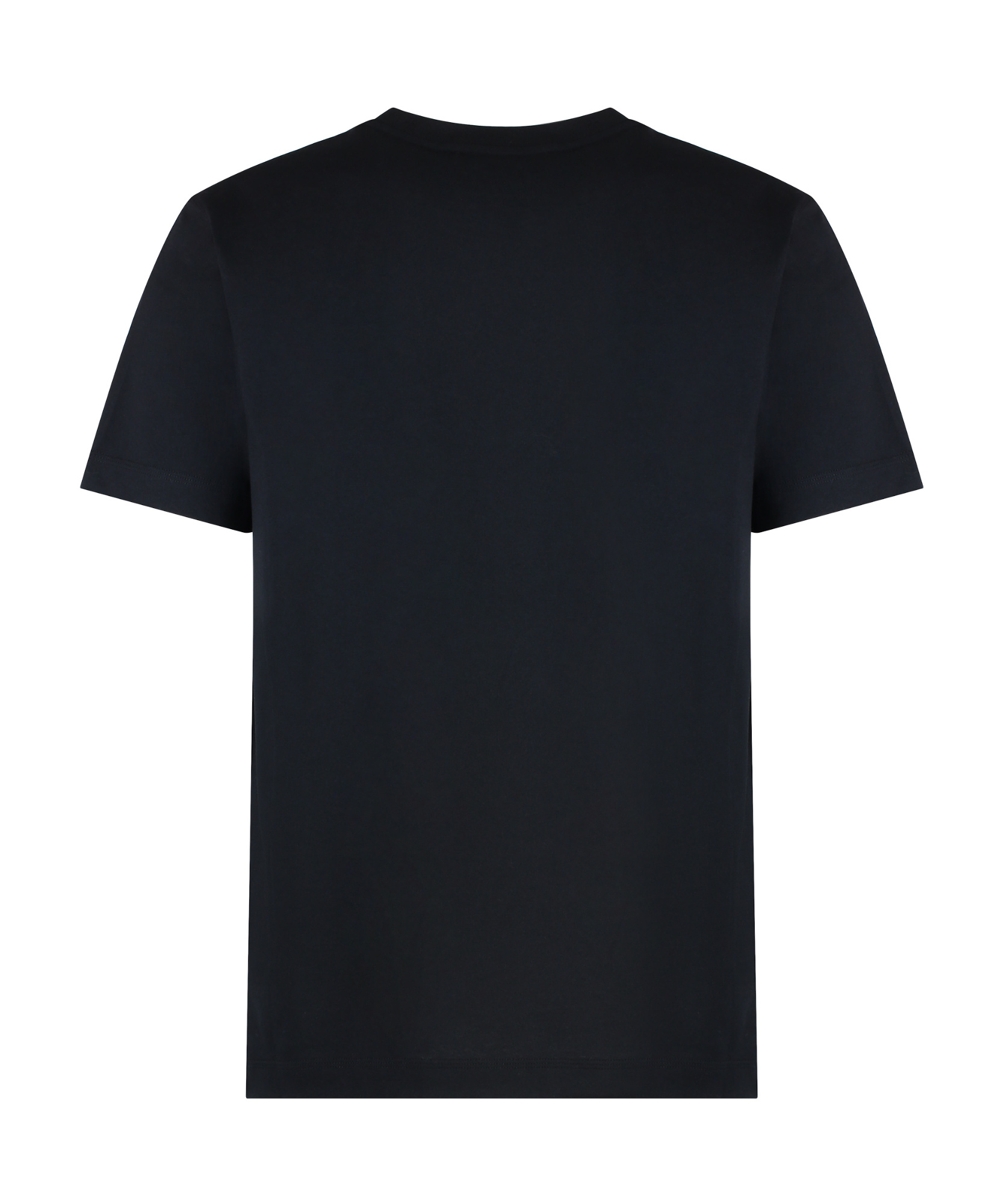 Burberry Open-necked Black Shirt In Black
