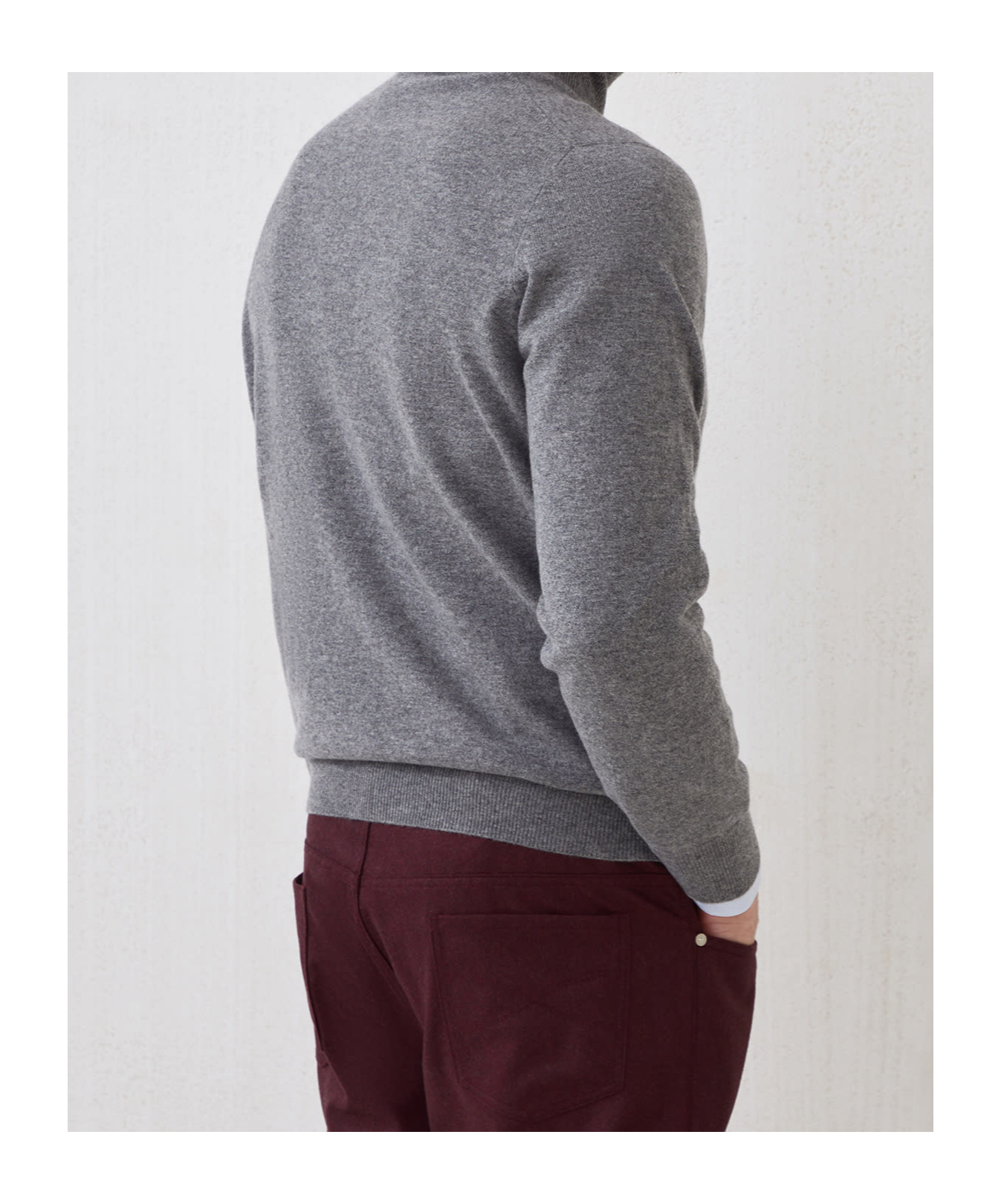 Brunello Cucinelli Cashmere Sweater In Gray