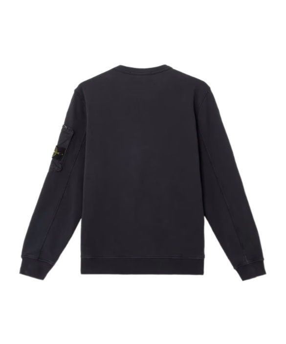 Stone Island Logo Sweatshirt In Black