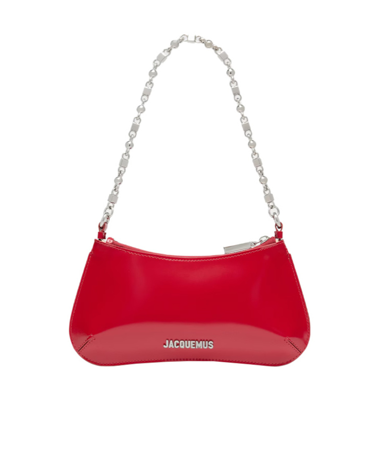 Jacquemus The Small Bisou Chain Leather Shoulder Bag