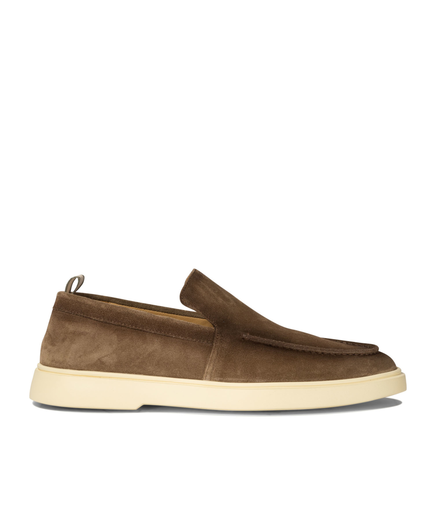 Officine Creative Mens Khaki Bones Slip-on Suede Penny Loafers In Brown