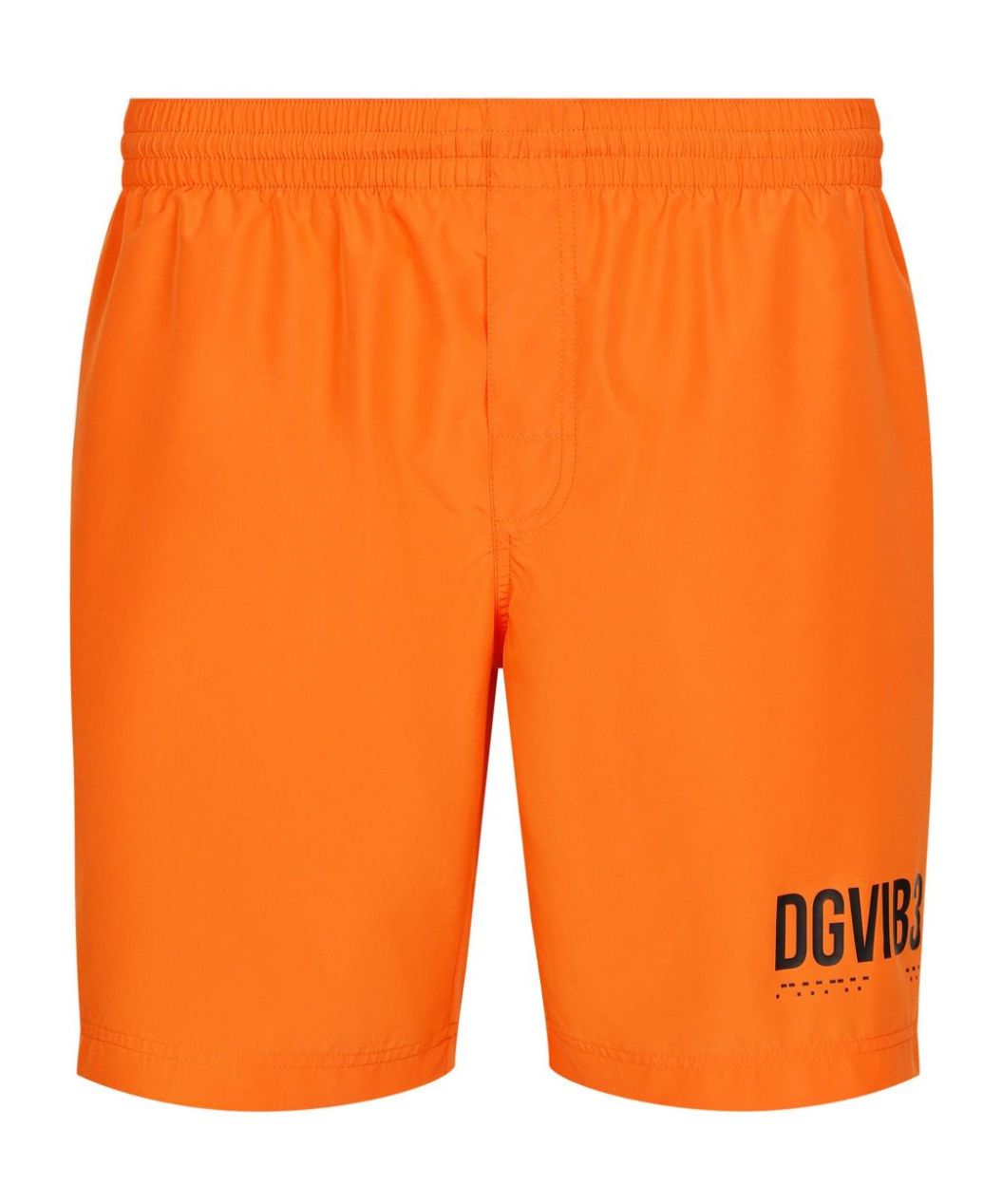 Dolce & Gabbana Logo-print Swim Shorts In Orange