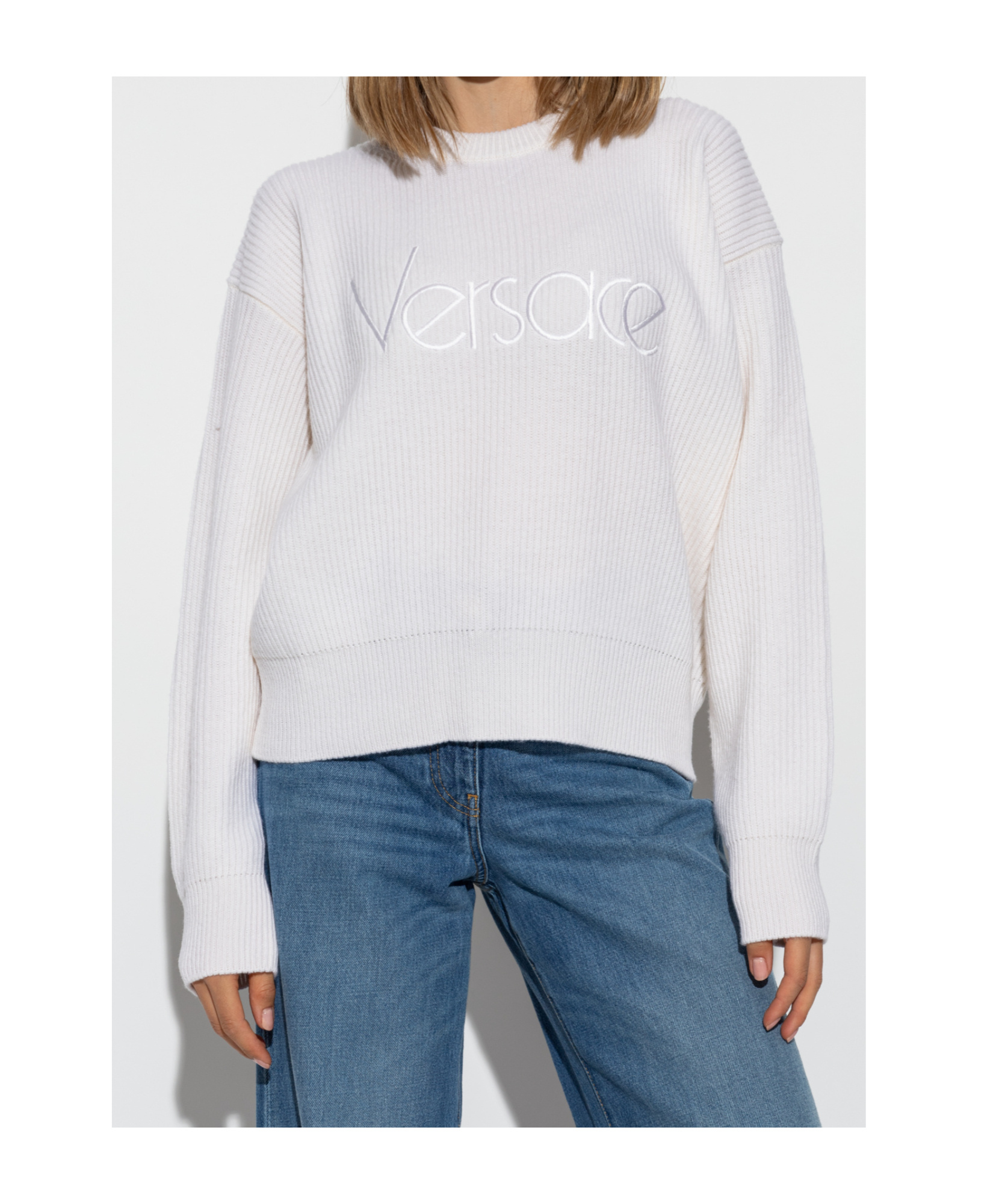 Versace 1978 Re-edition Sweatshirt In White