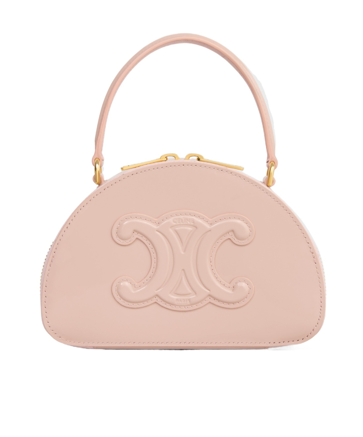 CELINE HALF MOON CASE IN PATENT CALFSKIN