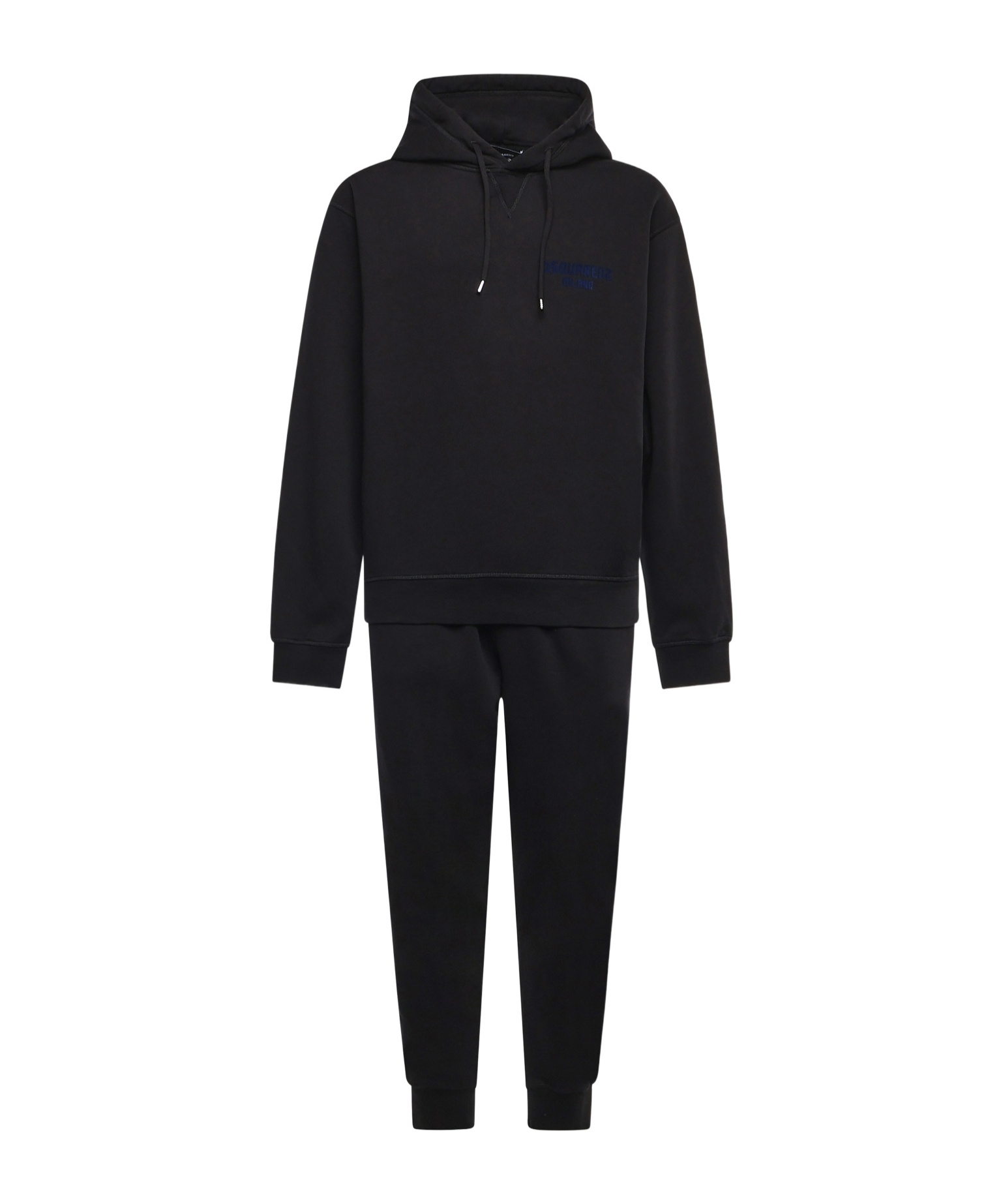 Dsquared2 Logo Printed Drawastring Two-piece Track Suit In Black