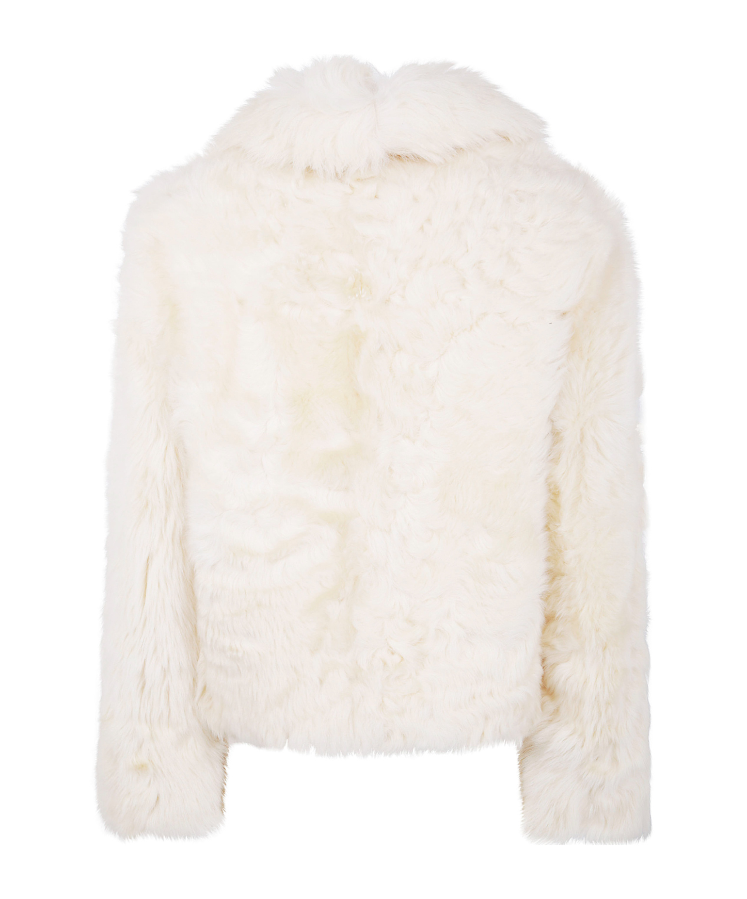 Yves Salomon Luxurious Faux Fur Collared Jacket In Multi