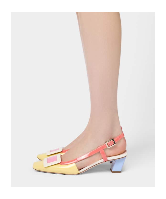 Roger Vivier Belle Vivier High-heeled Sandals In Nude