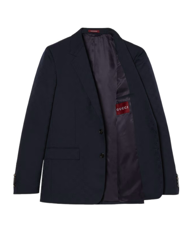 Gucci Long-sleeved Suit And Trouser Set In Black