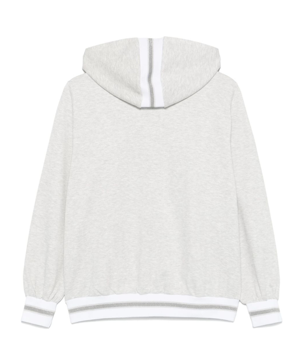 D Exterior Dexterior Lightweight Zip-up Hoodie With Ribbed Cuffs
