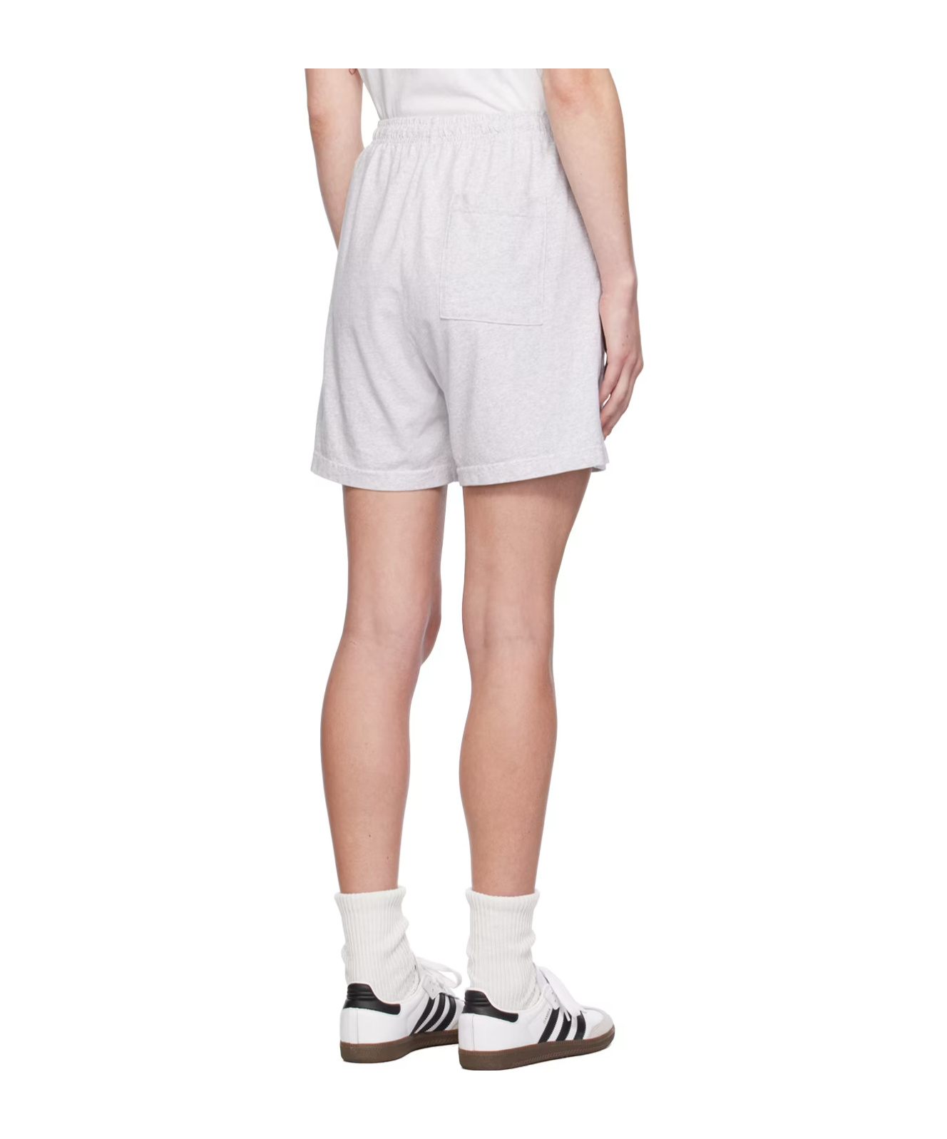Sporty And Rich Comfortable Shorts With Side Pockets And Slits In White