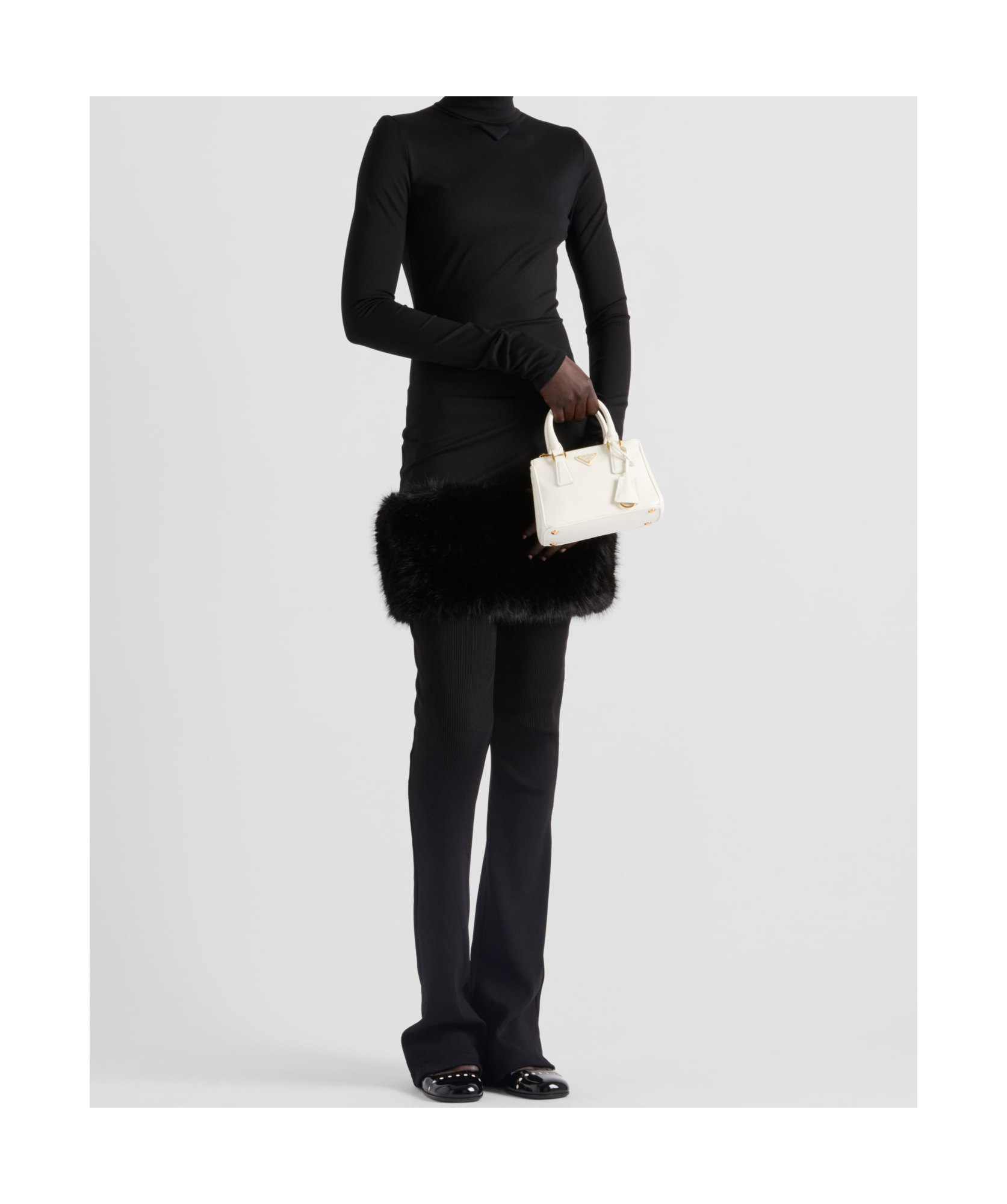 Prada Abito In Jersey Nero Donna In Black