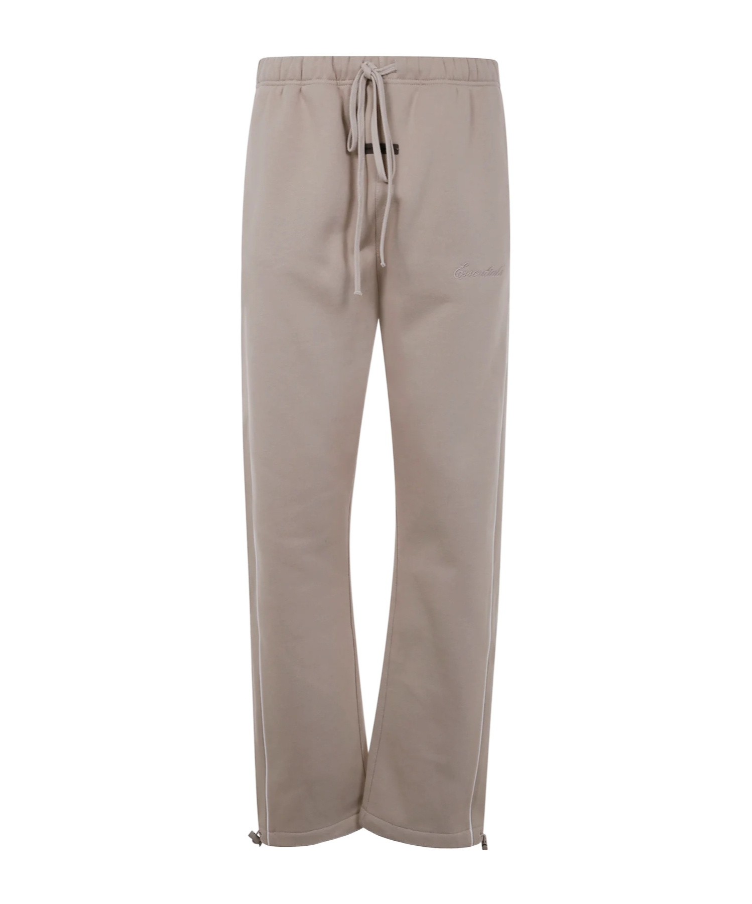 Essentials Relaxed Fleece Sweatpants With Piping In Brown