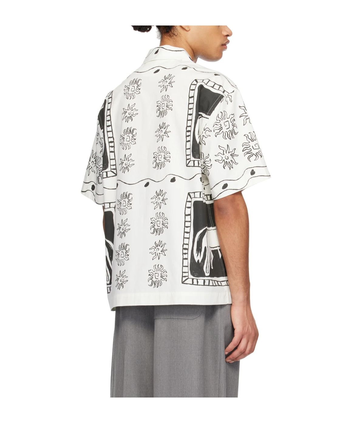 JACQUEMUS LA CHEMISE JEAN PATTERN SHIRT