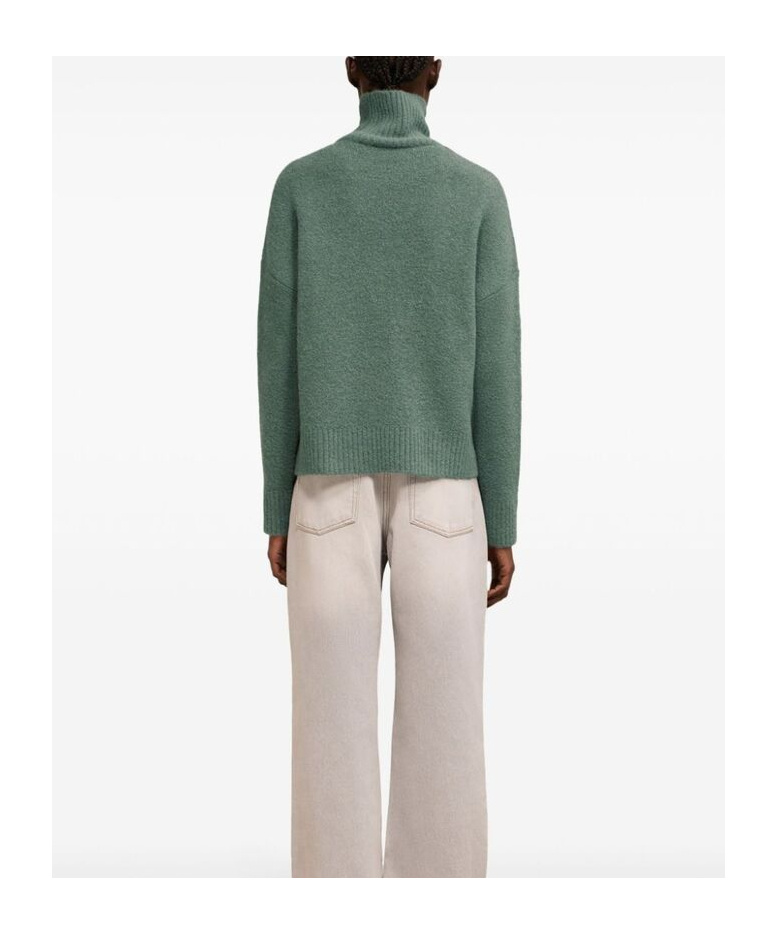 Ami Alexandre Mattiussi Long-sleeved Sweater In Green